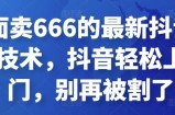 外面卖666的最新抖音连怼技术，抖音轻松上热门，别再被割了