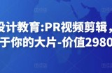 贝纳设计教育:PR视频剪辑，剪出属于你的大片-价值2980元