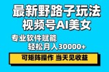 （12798期）最新野路子玩法，视频号AI美女，当天见收益，轻松月入30000＋