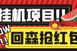 外面收费1280的回森抢红包项目，单号5-10+【脚本+详细教程】