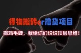 得物搬砖撸货项目?掰下数据，我给你们说说顶层思维【揭秘】