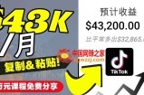 2022抖音国际版Tiktok赚钱项目：每天上传一个视频就轻松月入$43200