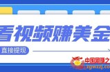 （7764期）播放视频就可躺赚美金  只需放置挂机 轻轻松松获得100到200美金  能直接取现！
