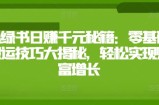 小绿书日赚千元秘籍：零基础搬运技巧大揭秘，轻松实现财富增长