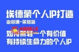 埃德蒙普通人都能起飞的个人IP策划课，如何策划一个优质个人IP