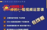 不一样的短视频运营课，正确的起号流程，DOU+投放底层逻辑，快速掌握数据分析