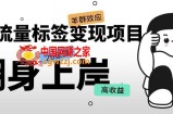 抖音流量标签变现项目，抖音创业粉轻松转化，单价高收益简单