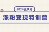 （11779期）2024微信视频号-增粉转现夏令营：一站式打造出平稳微信视频号增粉变现方式（10节）