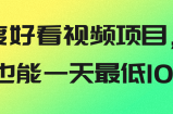 百度好看视频项目，新手也能一天最低100+【视频教程】