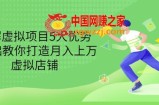 拆解虚拟项目5大优势：0基础教你打造月入上万虚拟店铺（无水印）