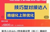 张静静·闫小闫团队抖店运营，新手小白从0-1学抖店，精细化运营，全实操课全程无废话