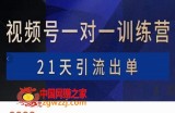 最新视频号引流出单课程：视频号引流出单必杀绝招（价值9999）