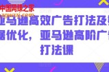 亚马逊高效广告打法及数据优化，亚马逊高阶广告打法课