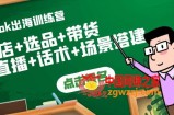 Tiktok出海训练营：开店+选品+带货+直播+话术+场景搭建！