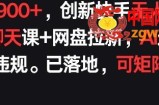 每天900+，创新快手无人直播社交聊天课+网盘拉新，AI进阶防违规 已落地 可矩阵【揭秘】