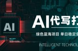 AI代写打金，单日稳定变现5张，绿色蓝海项目，主打长期稳定，快速变现【揭秘】