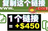 复制链接赚美元，一个链接可赚450+，利用链接点击即可赚钱的项目
