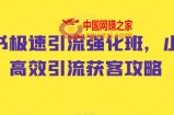 小红书极速引流强化班，小红书高效引流获客攻略
