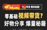 短视频母婴赛道实操流量训练营，零基础视频带货，好物分享，爆量秘籍