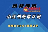 全网首发，小红书商单计划最新玩法，单号2000+可扩大可复制【揭秘】