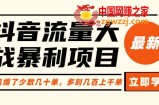 抖音流量大战暴利项目：一个品爆了少数几十单，多则几百上千单（原价1288）