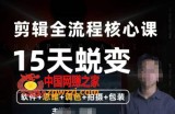 阿晖【全能剪辑高手训练营】剪辑+思维+调色+拍摄+包装（5合1）
