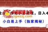 抖音企业号传奇手游变现，日入4500+，小白易上手（独家揭秘）