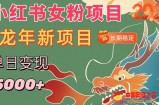 小红书女粉头像项目，单日变现5000+，适合在家做的副业，长期稳定【揭秘】