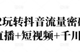 2022玩转抖音流量密码，(直播+短视频+千川)