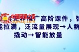 2024无界推广高阶课件，智能拉满，泛流量展现→人群撬动→智能放量
