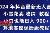 2024年抖音最新无人直播小雪花卖收纳教程，小白也能日入900+落地实操保姆级教程【揭秘】