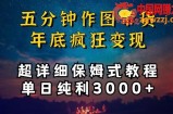 五分钟作图带货疯狂变现，超详细保姆式教程单日纯利3000+【揭秘】