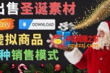 出售圣诞节主题Photoshop设计素材，日赚100美元以上