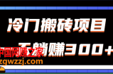 冷门搬砖项目：小白无脑上手，公众号每天发图片也能轻松躺赚300+【视频教程】