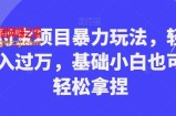 支付宝项目暴力玩法，轻松月入过万，基础小白也可以轻松拿捏【揭秘】