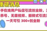 快手最新引流创业粉方法，无需养号、无需视频、搬砖式引流法【揭秘】