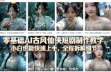 零基础AI古风仙侠短剧制作教学，小白也能快速上手，全程拆解细节