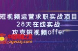 （7705期）小视频运-营应聘求职实践项目，28天线上实战演练，攻破小视频offer（46堂课）