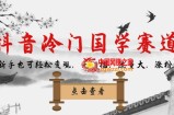 抖音冷门国学赛道，新手也可轻松变现，无门槛，流量大，涨粉快