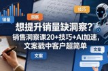 想提升销量缺洞察？销售洞察课20+技巧+AI加速，文案戳中客户超简单【原创双语字幕】