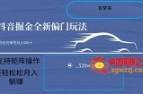 全新抖音倔金项目5.0，小白在家即可轻松操作，单号日入500+支持矩阵操作