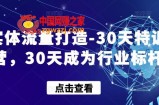 实体流量打造-30天特训营，30天成为行业标杆