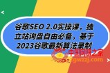 （7708期）谷歌搜索SEO 2.0实操课，自建站外贸询盘随意必不可少，根据2023谷歌搜索全新优化算法拍摄（94节