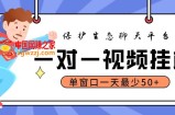 最新保护生态一对一视频挂机聊天项目，单窗口一天最少50+【永久脚本+教程】