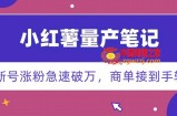 小红书量产笔记，一分种一条笔记，新号涨粉急速破万，新黑马赛道，商单接到手软【揭秘】