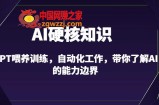 AI硬核知识-GPT喂养训练，自动化工作，带你了解AI的能力边界（10节课）