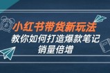 （12535期）小红书带货新玩法【9月课程】教你如何打造爆款笔记，销量倍增（无水印）
