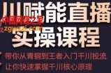 千川赋能直播间实操课程，带你从青铜到王者的入门千川投流，让你快速掌握千川核心原理