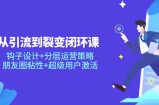 从引流到裂变闭环课：钩子设计+分层运营策略，朋友圈粘性+超级用户激活