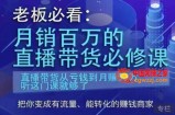 老板必看：月销百万的直播带货必修课，直播带货从亏钱到月赚50万，听这门课就够了